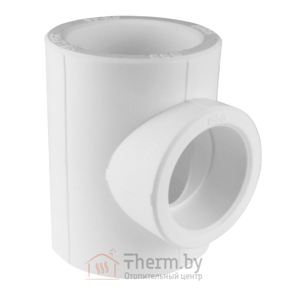 Детальное изображение Тройник ПП (полипропиленовый) 63 мм белый VALFEX в интернет-магазине THERM.BY