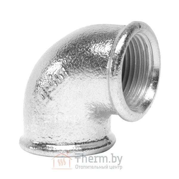 Детальное изображение Угол оцинкованный чугунный 90° х 3/4" ВР Platinum Gebo арт. 90-5V в интернет-магазине THERM.BY