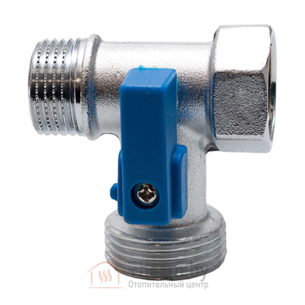Детальное изображение Кран шаровой трехпроходной 1/2"НР х 3/4"НР х 1/2"ВР Fornara арт. 124D-E-RTBO в интернет-магазине THERM.BY