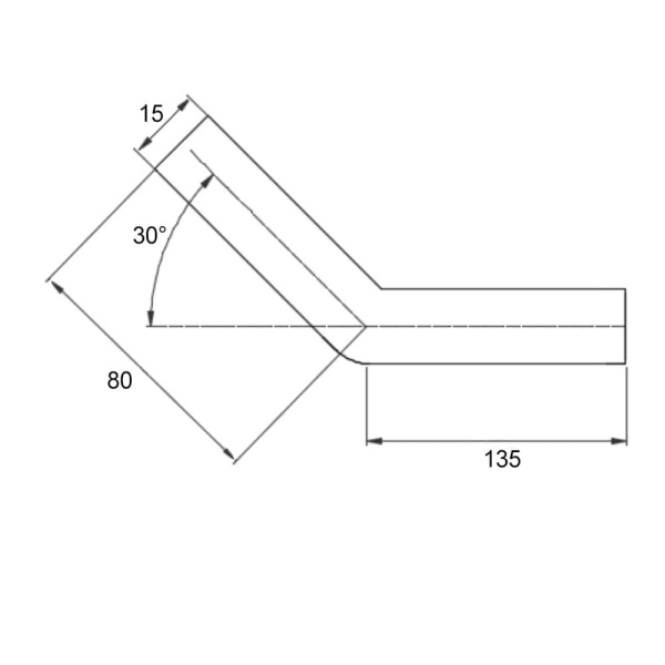 Детальное изображение Отвод 30° безраструбный 15 х 15 мм Valtec нержавеющая сталь арт. VTi.955.I.301515 в интернет-магазине THERM.BY
