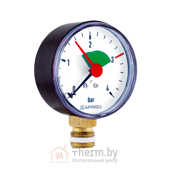 Детальное изображение Манометр радиальный HZ 4 bar 80 мм 1/2"НР Afriso арт. 63 918 в интернет-магазине THERM.BY