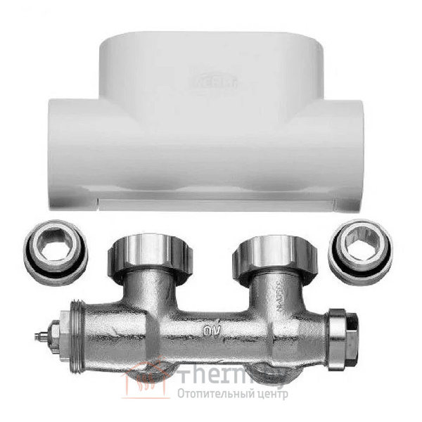 Детальное изображение Вентильный блок радиаторный угловой KERMI арт. ZV00410001 (Р) в интернет-магазине THERM.BY