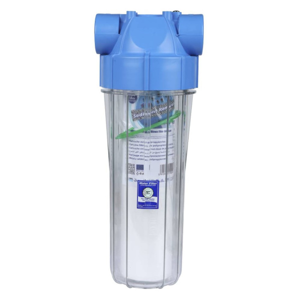 Детальное изображение Магистральный фильтр для очистки воды 1/2" ВН AquaFilter FHPR12-B1-AQ с картриджем в интернет-магазине THERM.BY