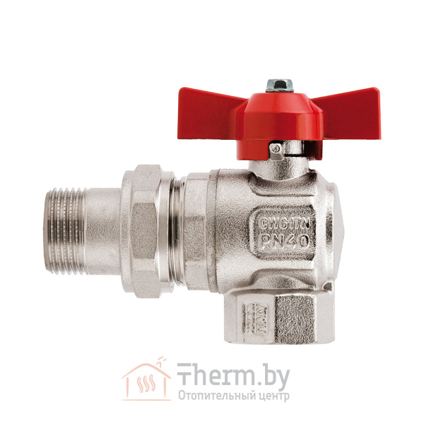 Детальное изображение Кран шаровой угловой полнопроходной с американкой 1" Itap IDEAL 298 арт. 2980100 в интернет-магазине THERM.BY