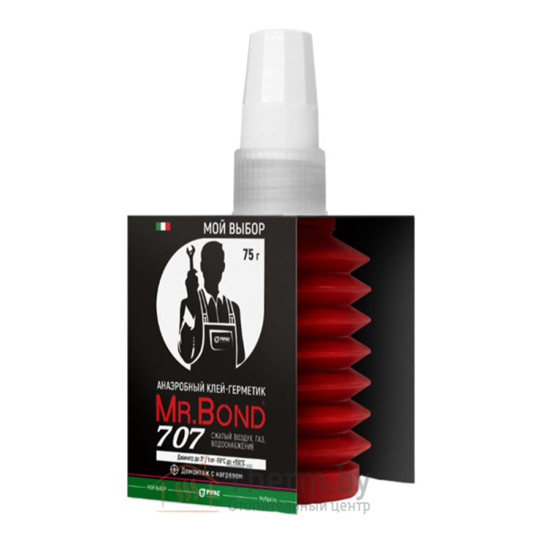 Детальное изображение Анаэробный клей герметик QuickSPACER® Mr.Bond 707 для резьбовых соединений 75 г красный в интернет-магазине THERM.BY