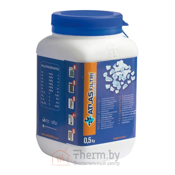 Детальное изображение Кристаллы полифосфата для дозатора Atlas Filtri DOSAL (500 гр/уп) в интернет-магазине THERM.BY