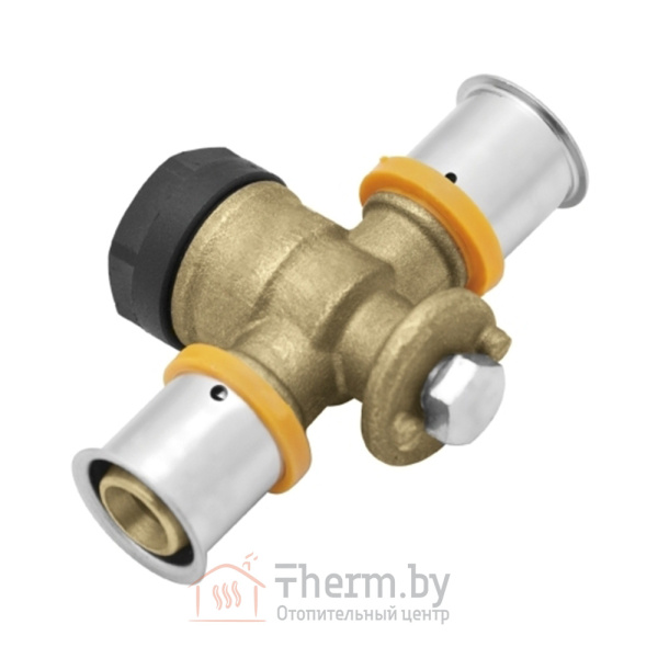 Детальное изображение Пресс тройник проходной фиксируемый болтом латунный 20 х 2.0 х 1/2" внутренняя резьба KAN-Therm арт. 1009285056 в интернет-магазине THERM.BY