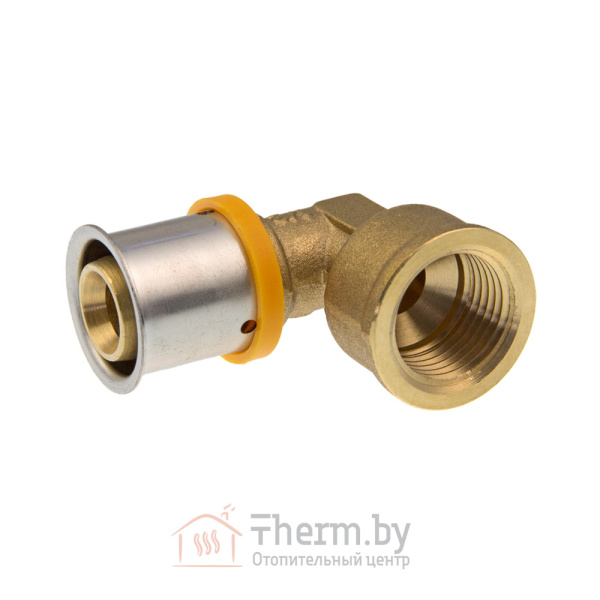Детальное изображение Пресс угол латунный 90° 20 х 2.0 х 1/2" внутренняя  резьба KAN-therm арт. 1009069008 в интернет-магазине THERM.BY