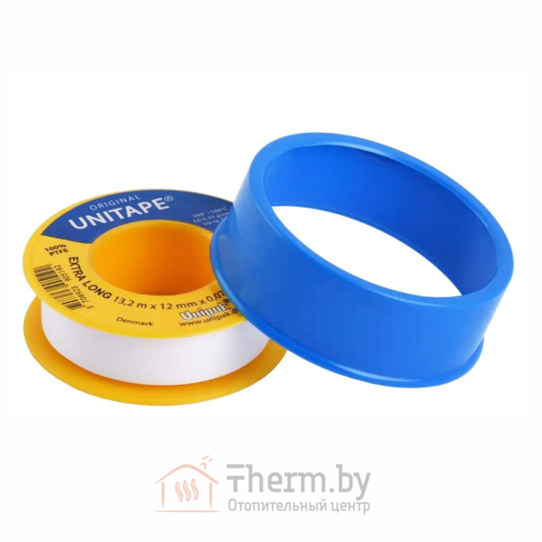 Детальное изображение Тефлоновая фум-лента UNITAPE 13,5 м х 12 мм х 0,075 мм, Unipak в интернет-магазине THERM.BY