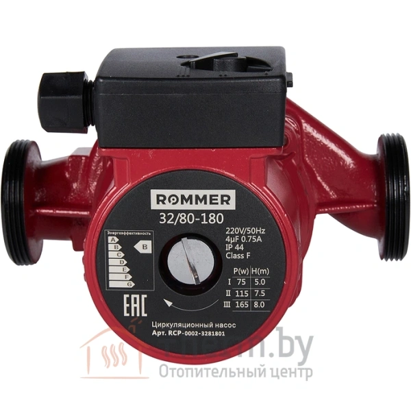 Детальное изображение Насос циркуляционный ROMMER 32/80-180 (RCP-0002-3281801) в интернет-магазине THERM.BY