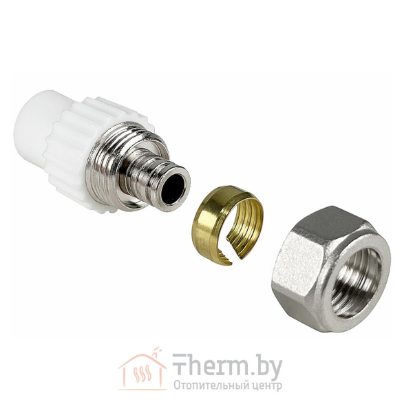 Детальное изображение Ниппель для соединения PPR-PE труб 20 х 16 мм белый VALFEX в интернет-магазине THERM.BY