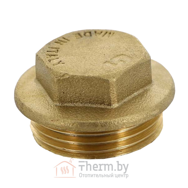 Детальное изображение Заглушка латунная НР 1/2" с ограничителем General Fittings арт. 2600F4H040000A в интернет-магазине THERM.BY