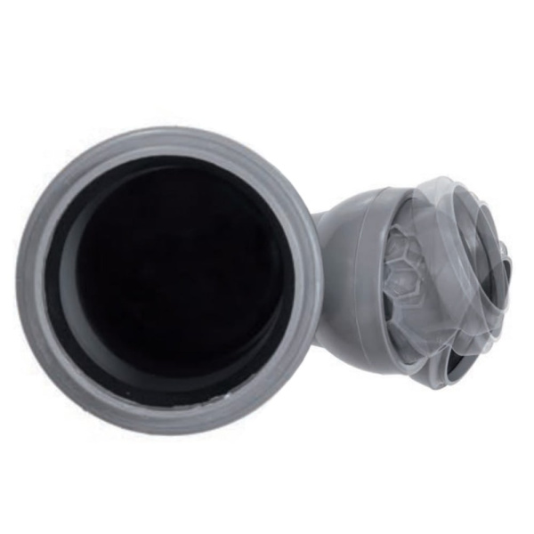 Детальное изображение Тройник - переход с плавной регулировкой 45° - 88° DN 110/50 Airfit арт. 28150AV в интернет-магазине THERM.BY