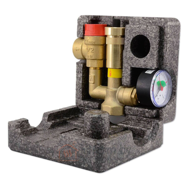 Детальное изображение Группа безопасности для котла KSG mini с изоляцией 50 кВт 3.0 bar 1"ВР Afriso арт. 77 350 в интернет-магазине THERM.BY