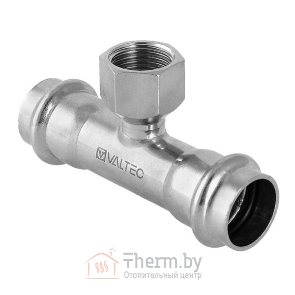 Детальное изображение Пресс тройник 35 х 1" х 35 мм внутренняя резьба Valtec нержавеющая сталь арт. VTi.932.I.350635 в интернет-магазине THERM.BY