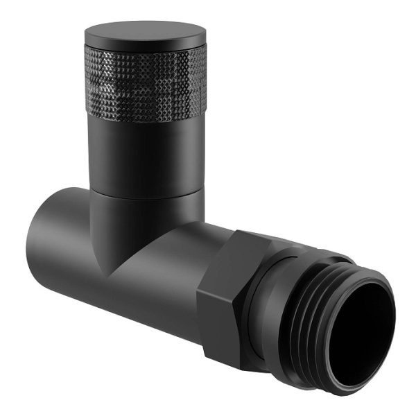 Детальное изображение Набор дизайн-вентилей Royal Thermo PIANO, прямой (черный) 1/2" в интернет-магазине THERM.BY