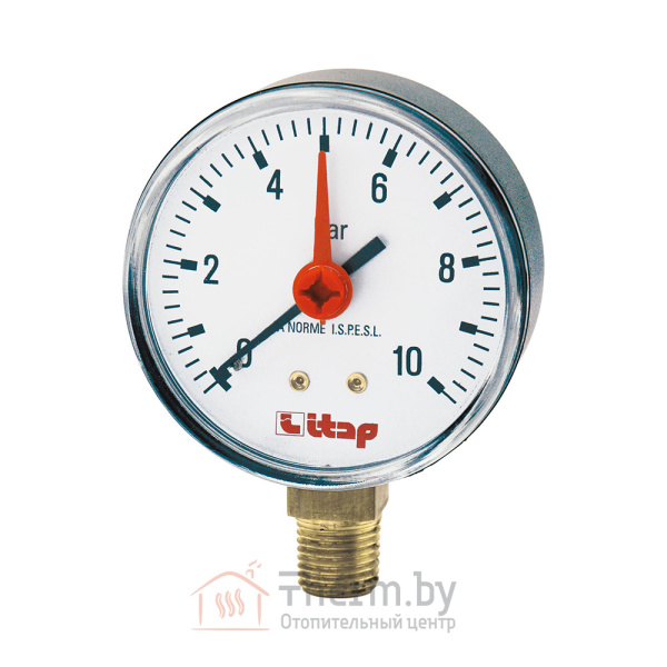 Детальное изображение Манометр радиальный 10 bar 63 мм Itap 482 (1/4") арт. 482B014 в интернет-магазине THERM.BY