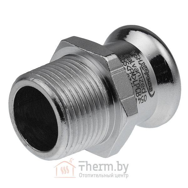 Детальное изображение Пресс ниппель 88.9 х 3" наружная резьба KAN-therm Steel оцинкованная сталь арт. 1509045017 в интернет-магазине THERM.BY