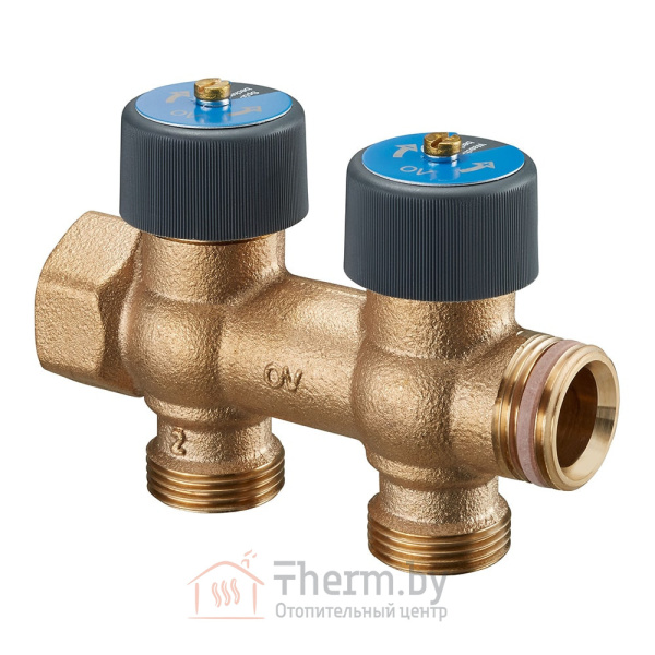 Детальное изображение Гребенка распределительная 3/4" на 2 отвода Oventrop Multidis R арт. 4200552 в интернет-магазине THERM.BY