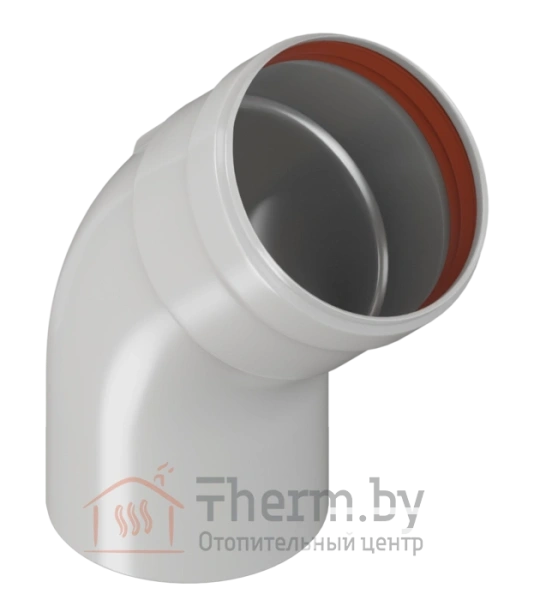 Детальное изображение Колено KRATS 45° d. 80 (W80-45) в интернет-магазине THERM.BY
