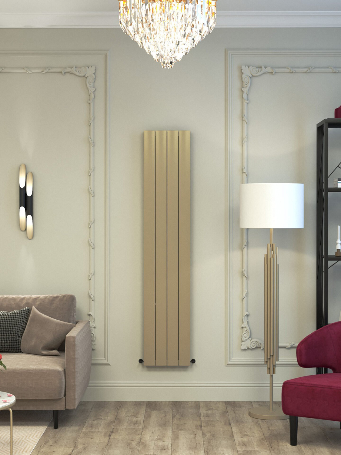 Радиатор алюминиевый трубчатый Fusion SOLID 1800 [4 секции]