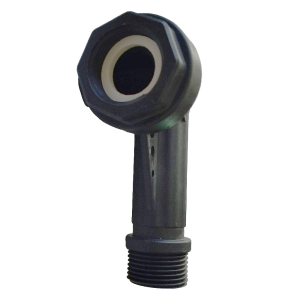 Детальное изображение Угол пластиковый 1" HP/BP с вращающейся гайкой для подключения BRIO арт. CURVAMG в интернет-магазине THERM.BY