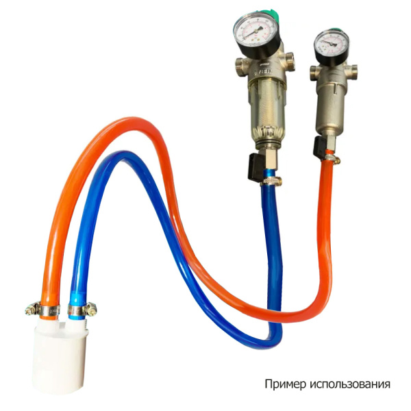 Детальное изображение Комплект слива (двойной) для подключения промывных фильтров Лик-Лик арт. в интернет-магазине THERM.BY