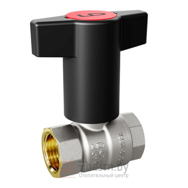 Детальное изображение Кран шаровой латунный LD Pride 1/2"ВР х 1/2"ВР с удлиненной Т-рукояткой арт. LD 47.340.15 в интернет-магазине THERM.BY