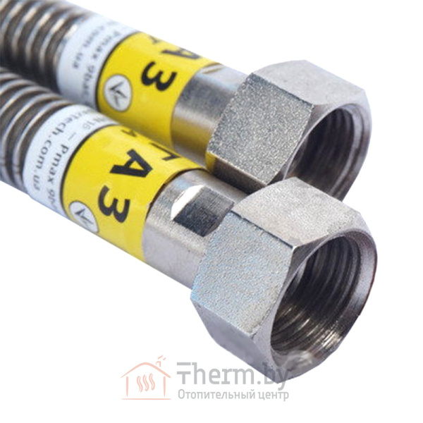 Детальное изображение Шланг газовый гибкий из нержавеющей стали 6.0 м 3/4" гайка-гайка Зурфлекс в интернет-магазине THERM.BY