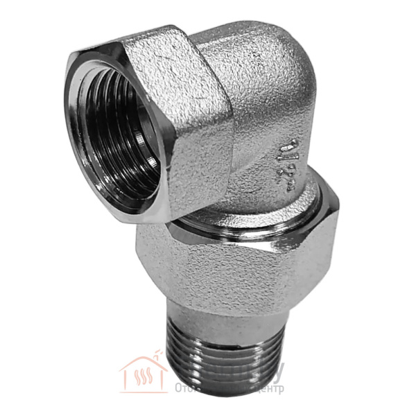 Детальное изображение Американка угловая трёхсоставная 1/2" ВР хромированная с PTFE уплотнением, FAR арт. FC 5200 12 в интернет-магазине THERM.BY