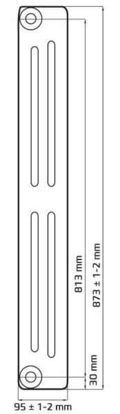 Детальное изображение Радиатор чугунный Радимакс Retro Style Lille 813/095 [1 секция] в интернет-магазине THERM.BY