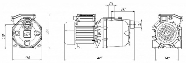Детальное изображение Поверхностный насос без бака ДЖИЛЕКС ДЖАМБО 70/50 Ч в интернет-магазине THERM.BY