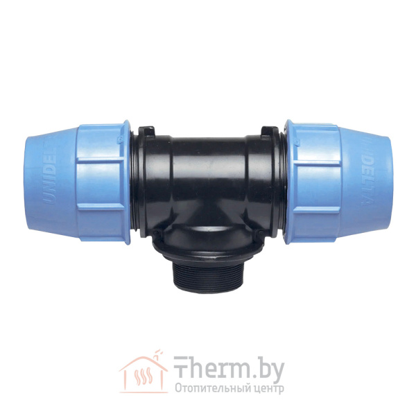 Детальное изображение Тройник компрессионный 63 х 1"1/2 НР х 63 Unidelta в интернет-магазине THERM.BY