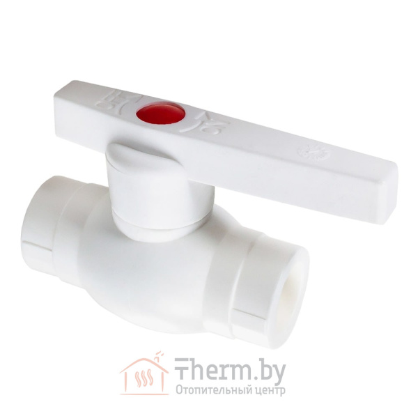 Детальное изображение Кран шаровой 32 мм ПП (полипропиленовый) белый VALFEX OPTIMA в интернет-магазине THERM.BY