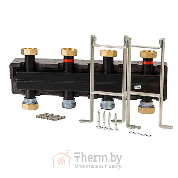 Детальное изображение Распределительный коллектор Meibes M66301.21 (до 3 отоп. контуров) с комплектом кронштейнов в интернет-магазине THERM.BY