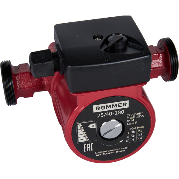 Детальное изображение Насос циркуляционный ROMMER 25/40-180 (RCP-0002-2541801) в интернет-магазине THERM.BY