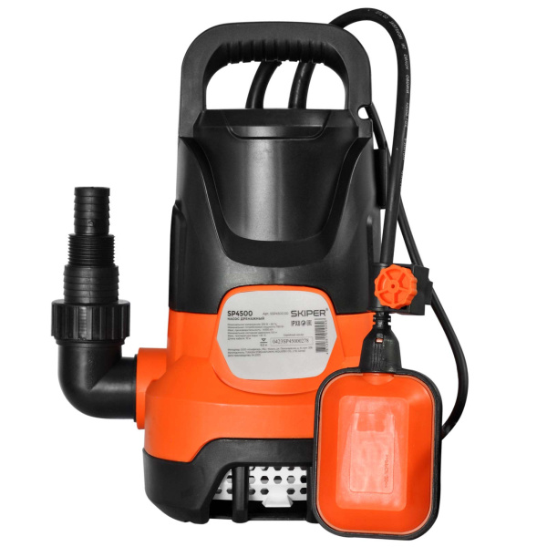 Детальное изображение Насос дренажный Skiper SP4500 2-в-1 (750 Вт, 14000л/ч, напор 8 м, 1" или 1 1/2") в интернет-магазине THERM.BY