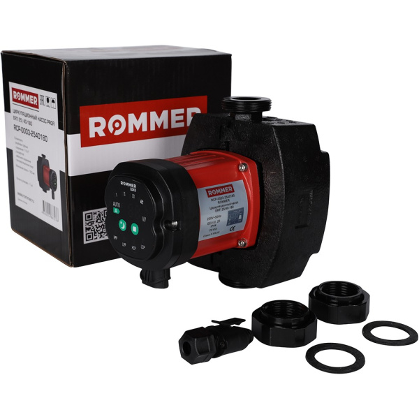 Детальное изображение Насос циркуляционный ROMMER ERTI 25/40-180 (RCP-0003-2540180) в интернет-магазине THERM.BY