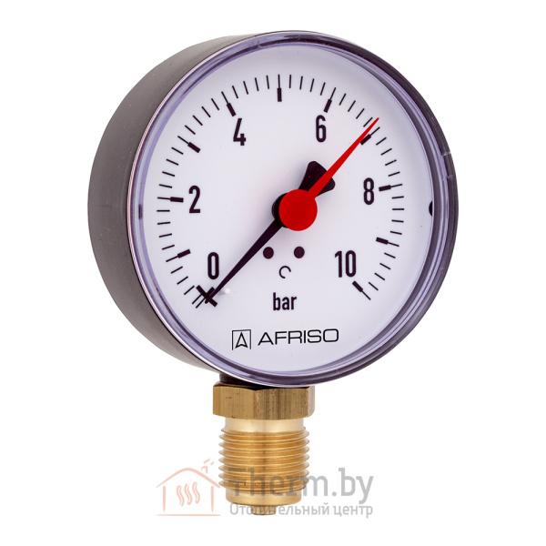 Детальное изображение Манометр радиальный RF 10 bar 80 мм 1/2"НР Afriso арт. 63 564 в интернет-магазине THERM.BY