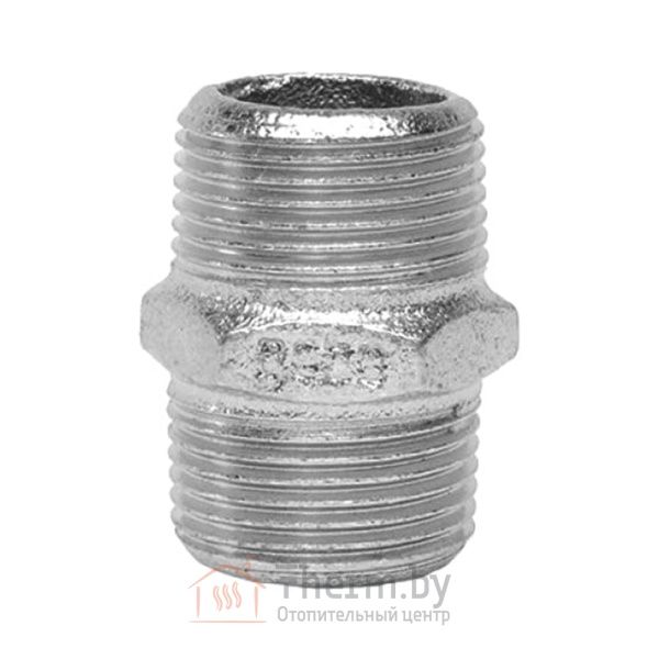 Детальное изображение Ниппель оцинкованный чугунный 1" НР Platinum Gebo арт. 280-6V в интернет-магазине THERM.BY