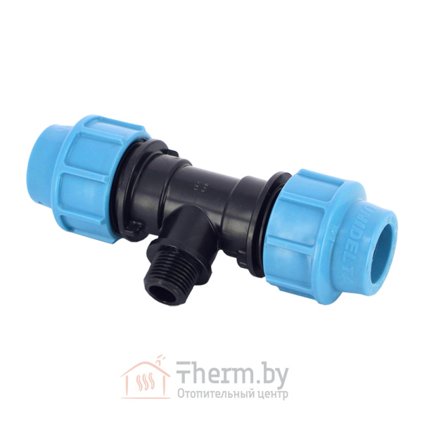 Детальное изображение Тройник компрессионный 25 х 1/2"НР х 25 Unidelta в интернет-магазине THERM.BY