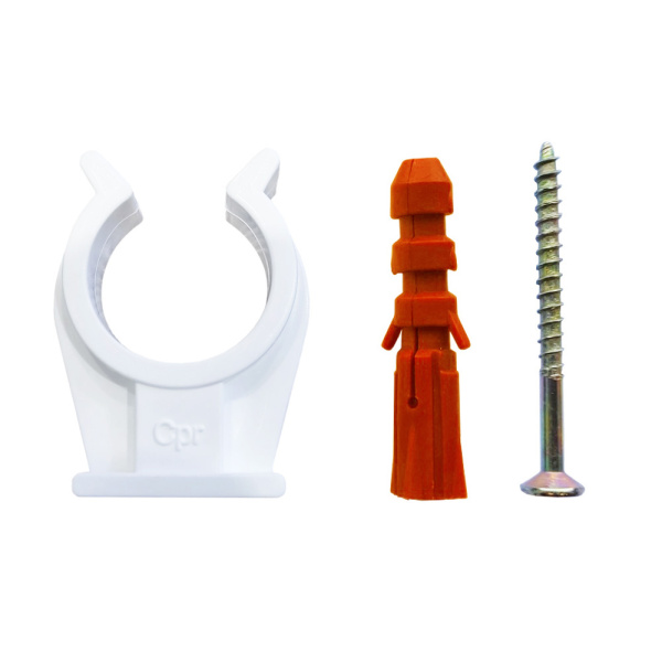 Детальное изображение Опора ПП 22 мм белая Capricorn в интернет-магазине THERM.BY