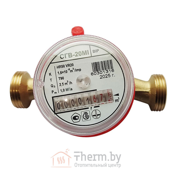 Детальное изображение Счетчик универсальный для горячей воды DN20 СГВ-20MI BIP в интернет-магазине THERM.BY