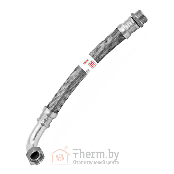 Детальное изображение Гибкий шланг для воды угловой (гибкая подводка) 50 см DN19 штуцер 3/4" х гайка 3/4" х 90° RIVER Tucai арт. 2464 в интернет-магазине THERM.BY