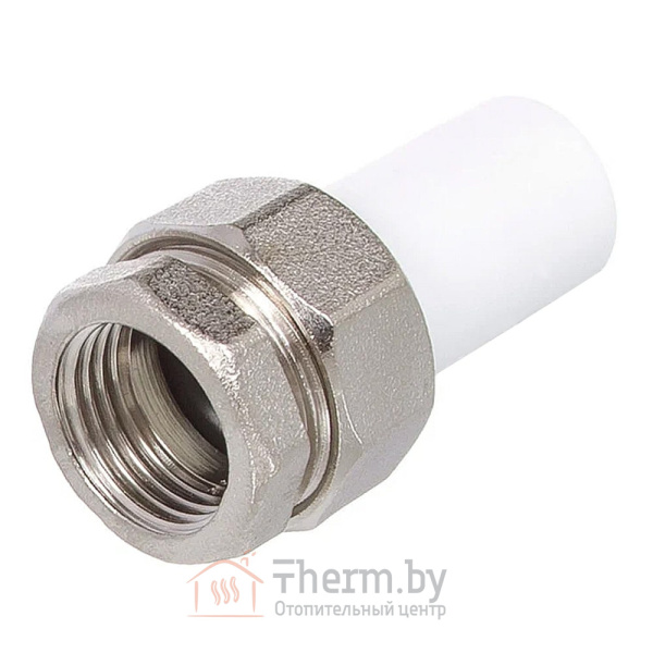 Детальное изображение Муфта разъёмная трубная (американка) ПП 25 х 3/4" ВР белая VALFEX в интернет-магазине THERM.BY