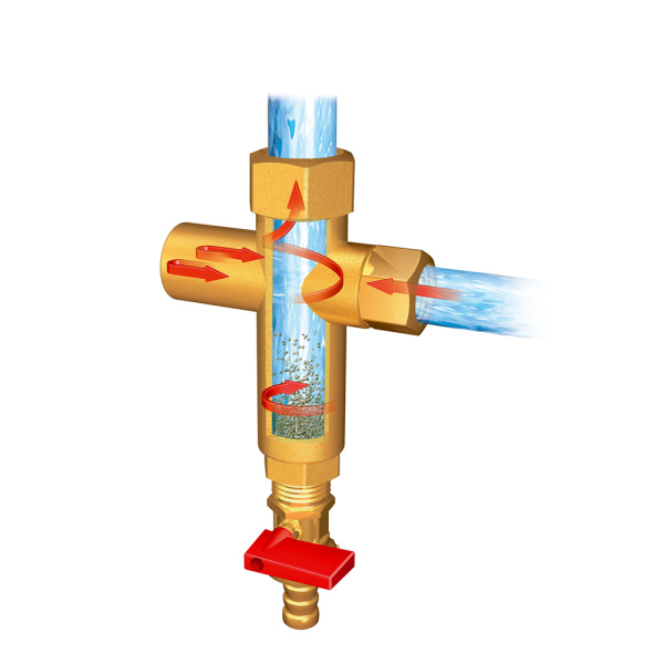 Детальное изображение Сепаратор шлама турбулентный 3/4"ВР х 1"ВР Afriso для систем до 28 кВт арт. 78 210 в интернет-магазине THERM.BY