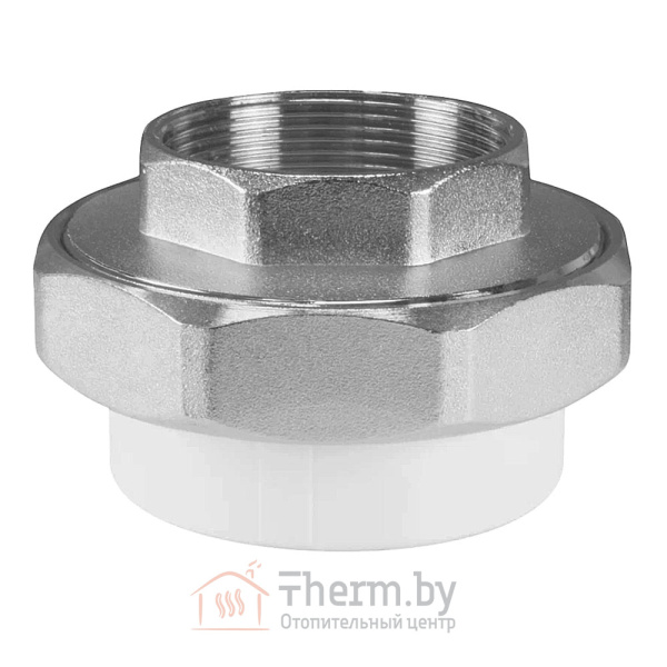 Детальное изображение Муфта разъёмная (американка) ПП 50 х 2" ВР белая VALFEX в интернет-магазине THERM.BY