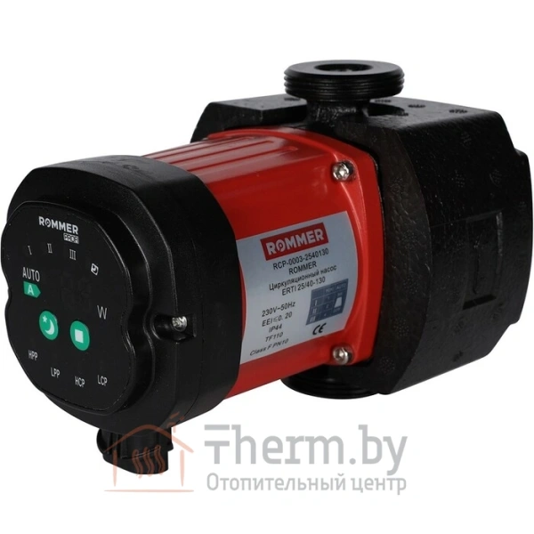 Детальное изображение Насос циркуляционный ROMMER ERTI 25/40-130 (RCP-0003-2540130) в интернет-магазине THERM.BY
