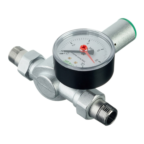 Детальное изображение Редуктор давления хромированный с манометром 1/2" НР FAR арт. FA 2815 12 в интернет-магазине THERM.BY