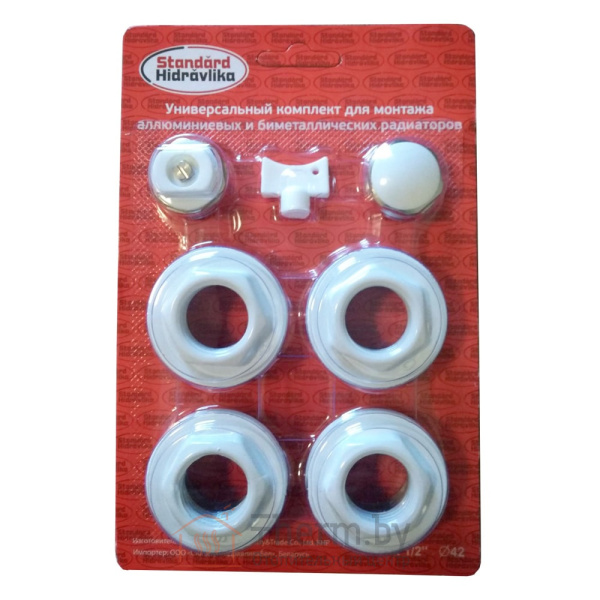 Детальное изображение Комплект футорок 1/2" для монтажа радиаторов Standart Hidravlika в интернет-магазине THERM.BY